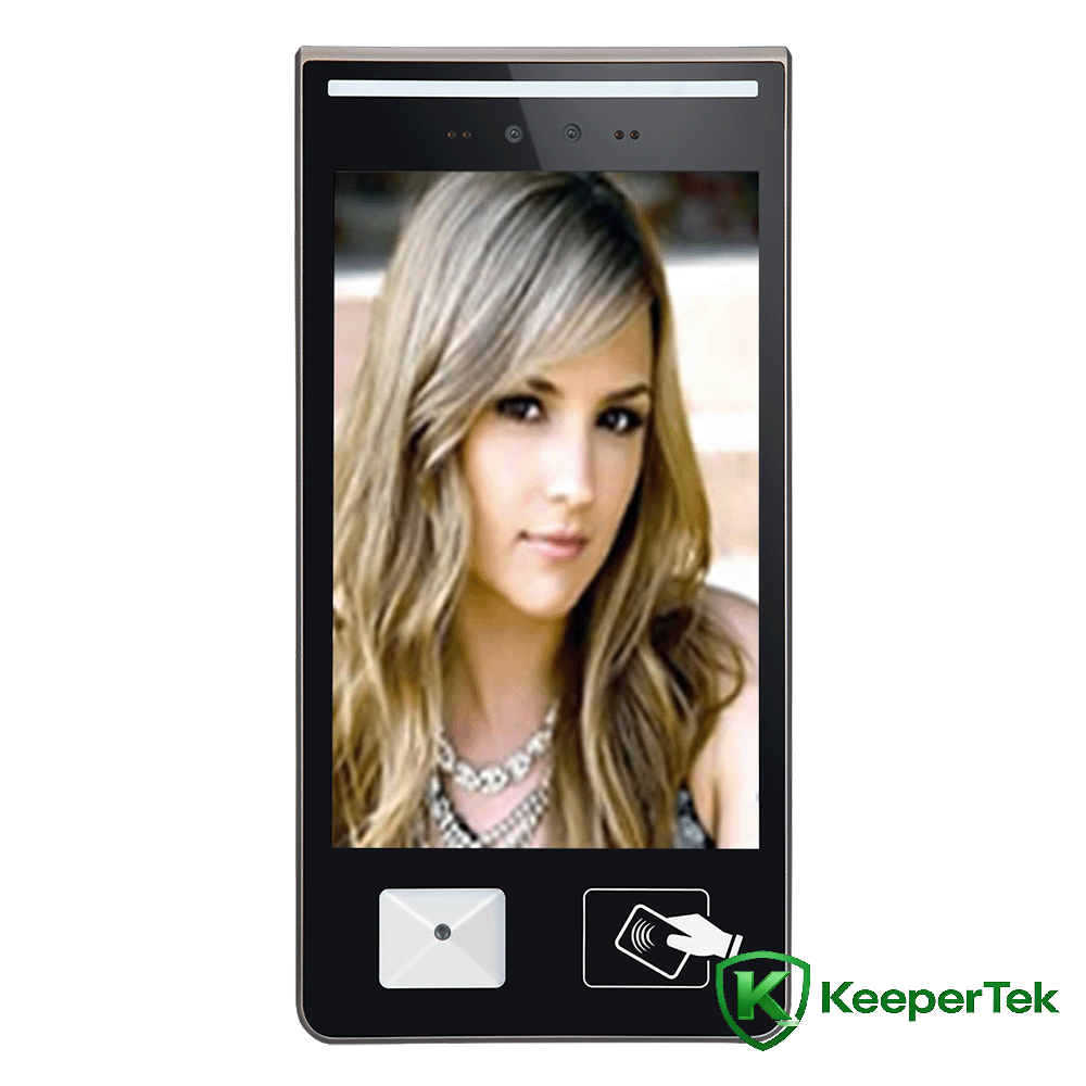 10.1-inch face recognition QR code card swiping and advertising all-in-one machine KT-FR016